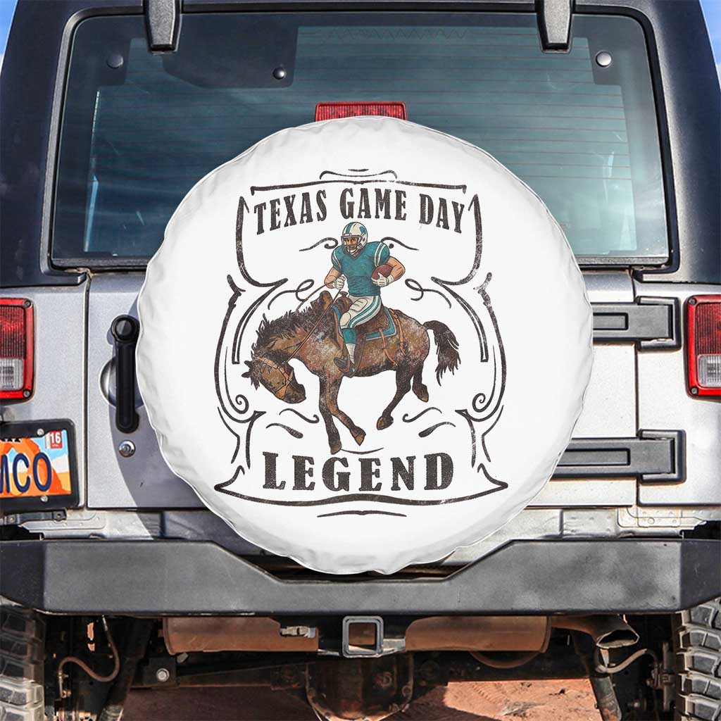 Texas Game Day Legend Spare Tire Cover Funny Football Cowboy TS12 No hole White Print Your Wear