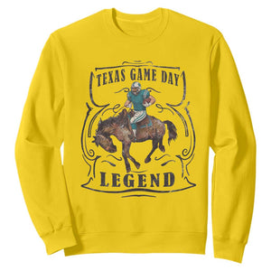 Texas Game Day Legend Sweatshirt Funny Football Cowboy - Print Your Wear
