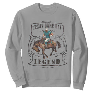 Texas Game Day Legend Sweatshirt Funny Football Cowboy - Print Your Wear