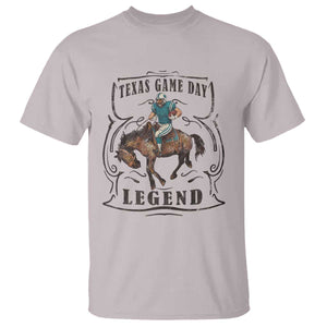 Texas Game Day Legend T Shirt Funny Football Cowboy TS12 Ice Gray Print Your Wear
