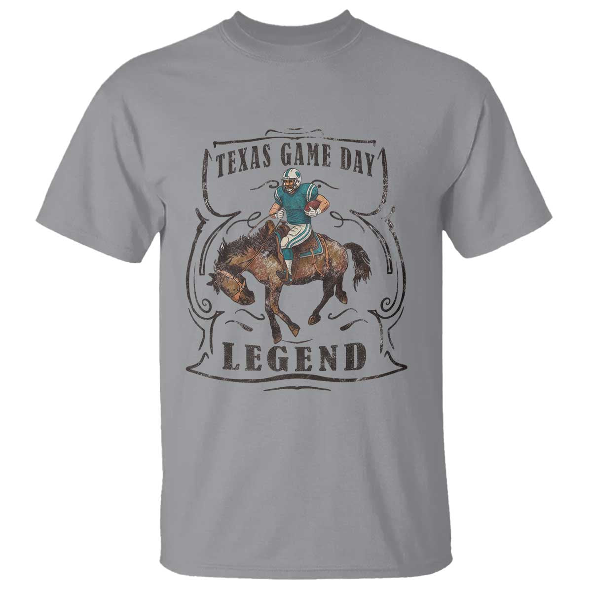 TX Game Day Legend T Shirt Funny CFF TS12 Sport Gray Print Your Wear