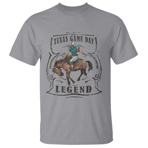 Texas Game Day Legend T Shirt Funny Football Cowboy TS12 Sport Gray Print Your Wear