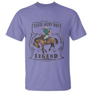 Texas Game Day Legend T Shirt Funny Football Cowboy TS12 Violet Print Your Wear