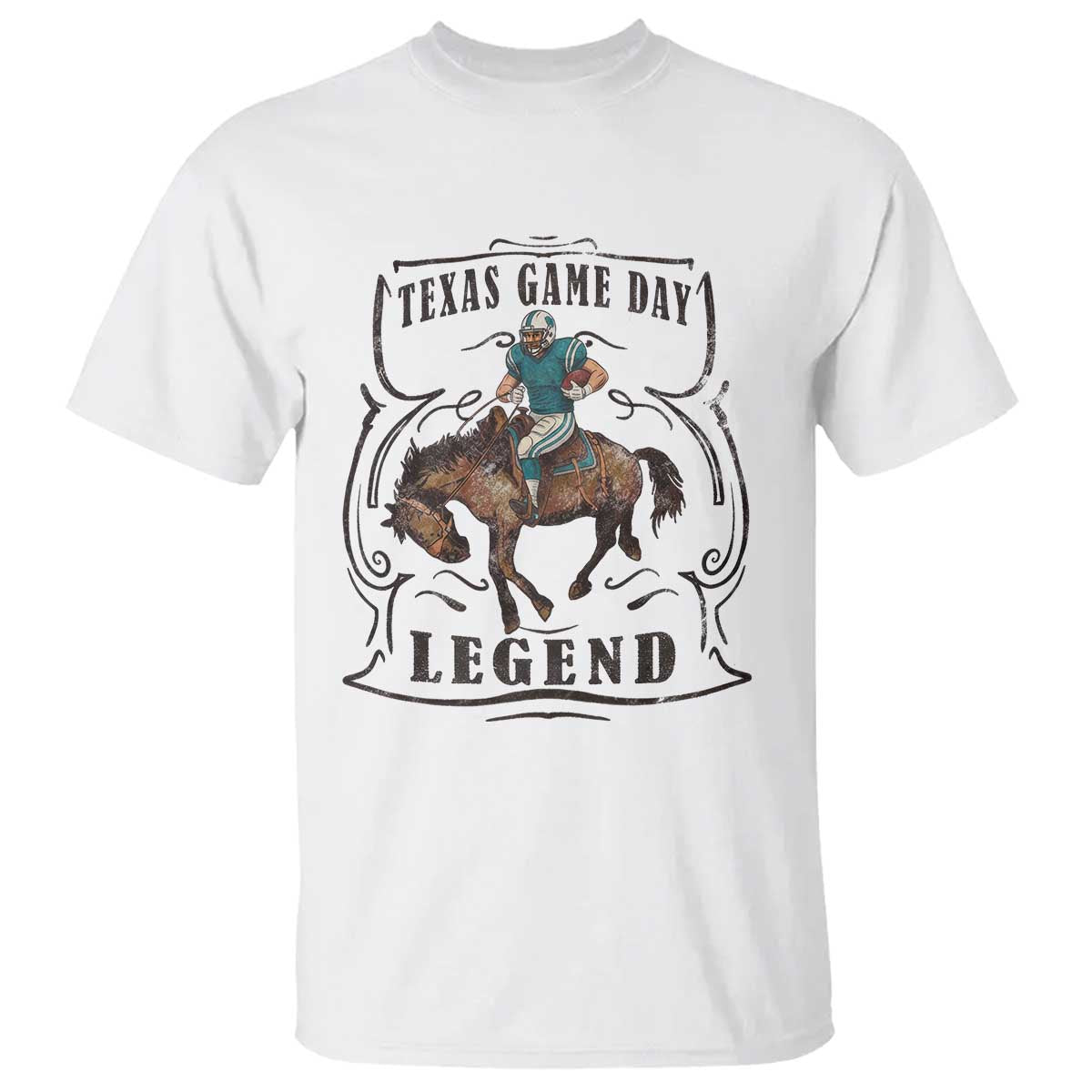 Texas Game Day Legend T Shirt Funny Football Cowboy TS12 White Print Your Wear