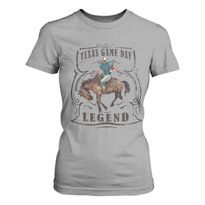 Texas Game Day Legend T Shirt For Women Funny Football Cowboy TS12 Sport Gray Print Your Wear