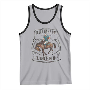 Texas Game Day Legend Tank Top Funny Football Cowboy TS12 Athletic Heather Black Print Your Wear