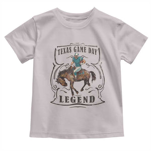 TX Game Day Legend Toddler T Shirt Funny CFF TS12 Ice Gray Print Your Wear