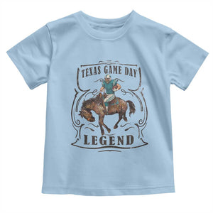 Texas Game Day Legend Toddler T Shirt Funny Football Cowboy TS12 Light Blue Print Your Wear