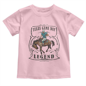 Texas Game Day Legend Toddler T Shirt Funny Football Cowboy TS12 Light Pink Print Your Wear