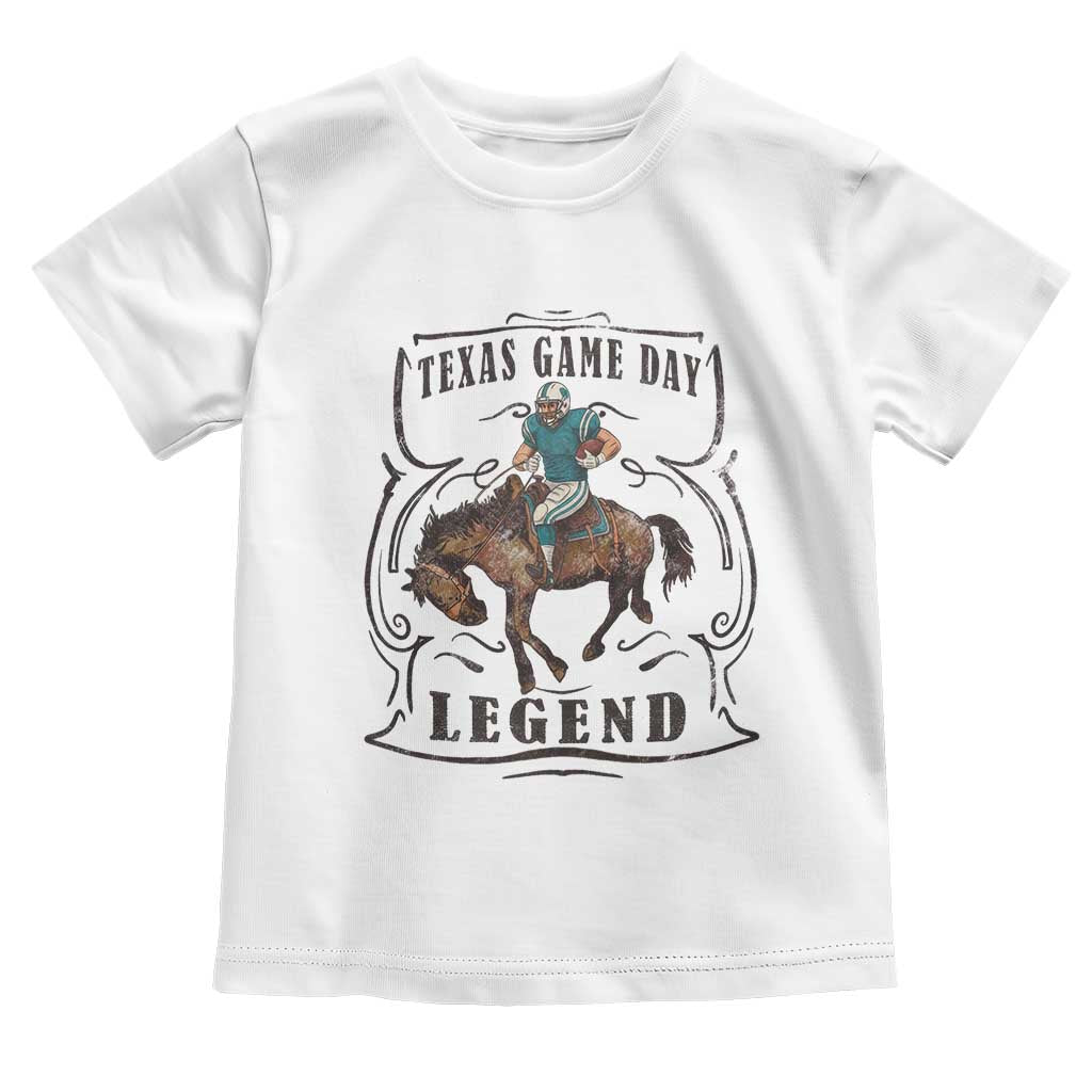 Texas Game Day Legend Toddler T Shirt Funny Football Cowboy TS12 White Print Your Wear