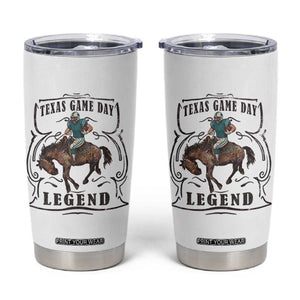 TX Game Day Legend Tumbler Cup Funny CFF TS12 White Print Your Wear
