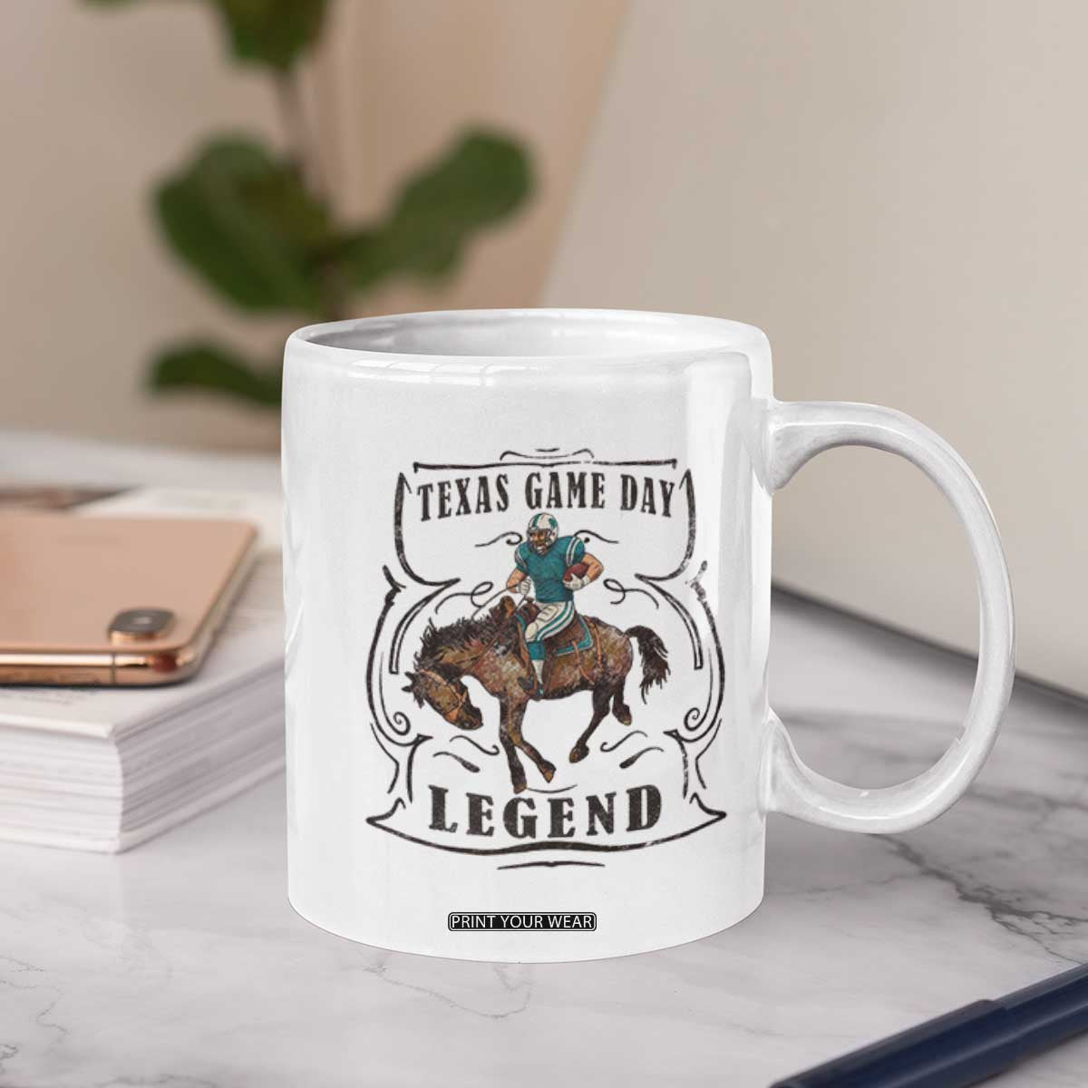 TX Game Day Legend Coffee Mug Funny CFF TS12 Print Your Wear