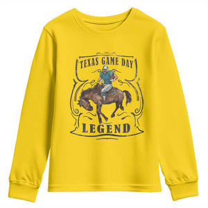 Texas Game Day Legend Youth Sweatshirt Funny Football Cowboy TS12 Daisy Print Your Wear