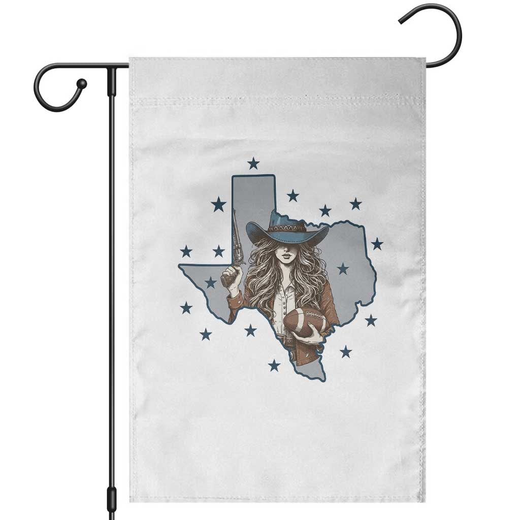 Funny Texas Cowgirl Garden Flag Football Lover Gift TS12 White Print Your Wear