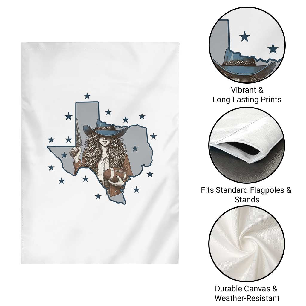 Funny TX Cowgirl Garden Flag Football Lover Gift TS12 Print Your Wear