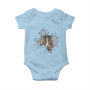 Funny Texas Cowgirl Baby Onesie Football Lover Gift TS12 Light Blue Print Your Wear