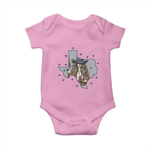 Funny Texas Cowgirl Baby Onesie Football Lover Gift TS12 Light Pink Print Your Wear