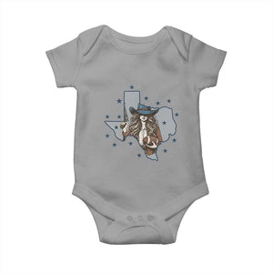 Funny TX Cowgirl Baby Onesie Football Lover Gift TS12 Sport Gray Print Your Wear