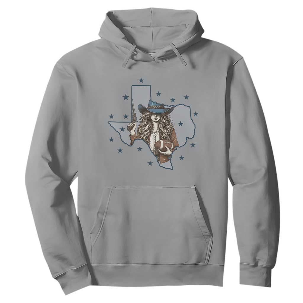 Funny TX Cowgirl Hoodie Football Lover Gift TS12 Sport Gray Print Your Wear
