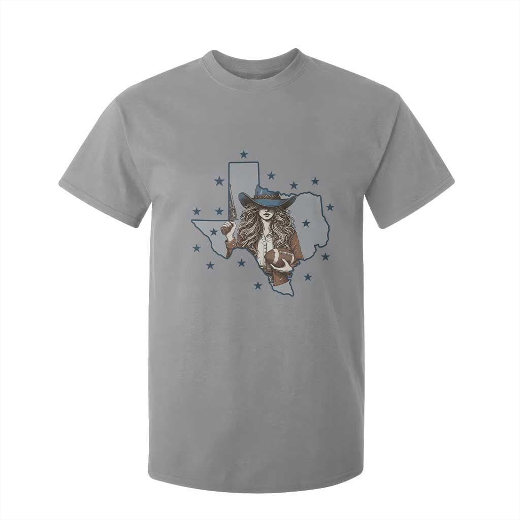 Funny TX Cowgirl T Shirt For Kid Football Lover Gift TS12 Sport Gray Print Your Wear