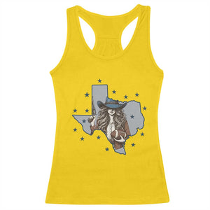 Funny Texas Cowgirl Racerback Tank Top Football Lover Gift - Print Your Wear