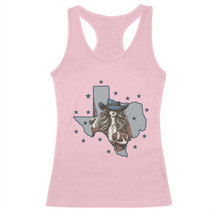 Funny Texas Cowgirl Racerback Tank Top Football Lover Gift - Print Your Wear