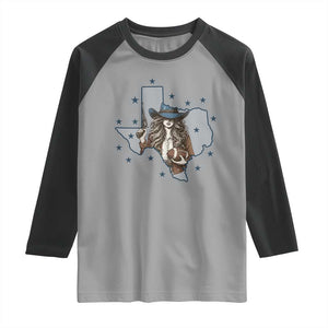 Funny Texas Cowgirl Raglan Shirt Football Lover Gift TS12 Sport Gray Black Print Your Wear