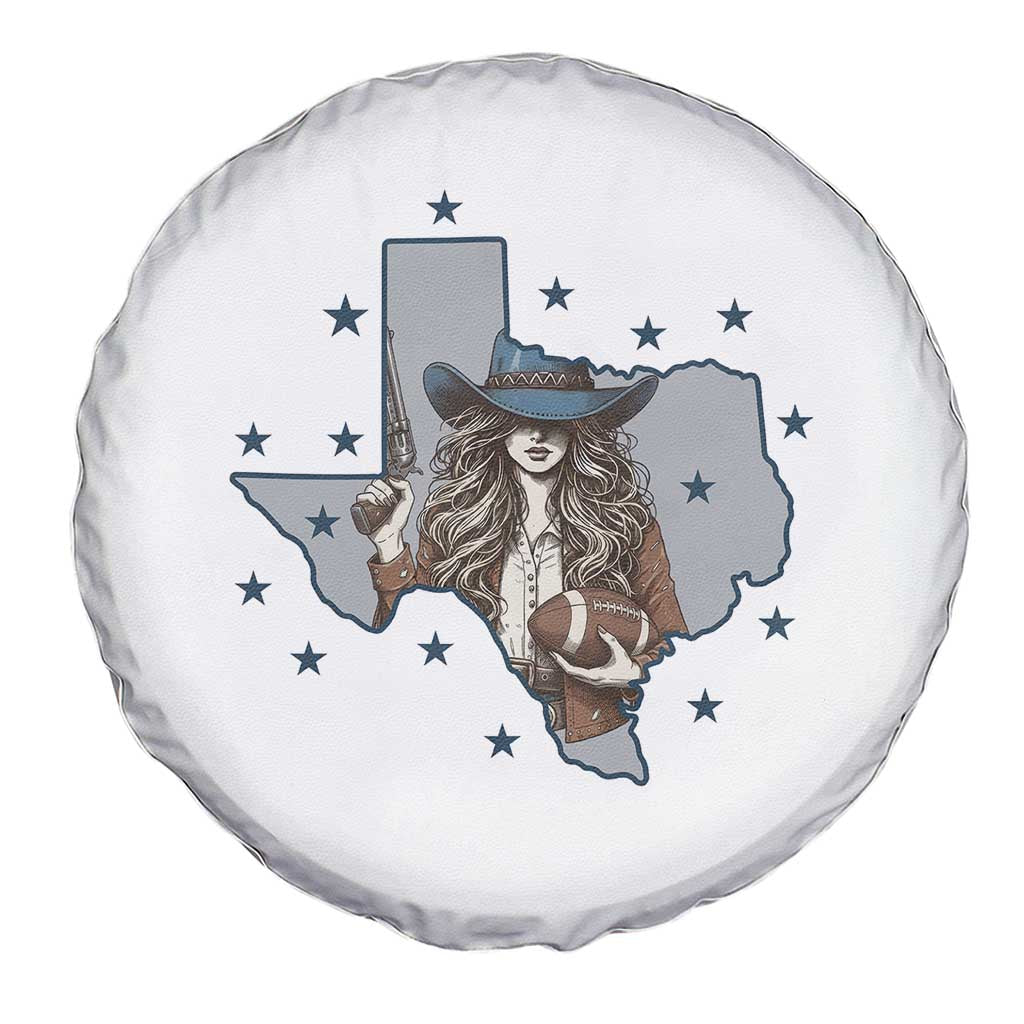 Funny TX Cowgirl Spare Tire Cover Football Lover Gift TS12 Print Your Wear