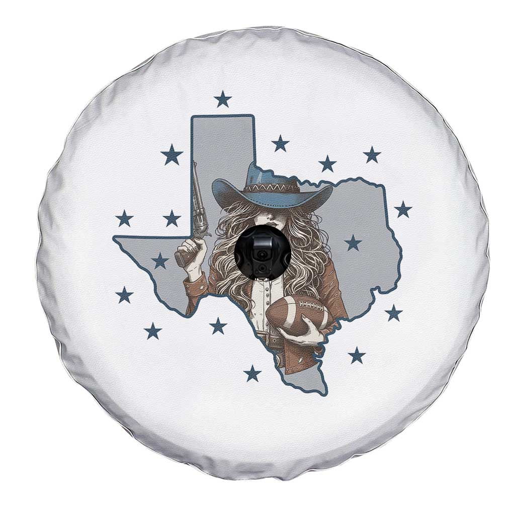 Funny TX Cowgirl Spare Tire Cover Football Lover Gift TS12 Print Your Wear