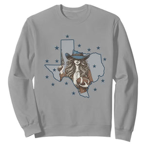Funny TX Cowgirl Sweatshirt Football Lover Gift TS12 Sport Gray Print Your Wear