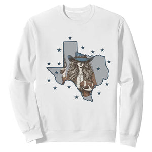 Funny TX Cowgirl Sweatshirt Football Lover Gift TS12 White Print Your Wear