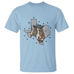 Funny Texas Cowgirl T Shirt Football Lover Gift TS12 Light Blue Print Your Wear
