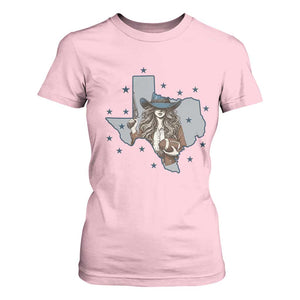 Funny TX Cowgirl T Shirt For Women Football Lover Gift TS12 Light Pink Print Your Wear