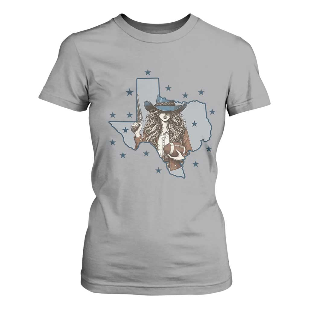 Funny TX Cowgirl T Shirt For Women Football Lover Gift TS12 Sport Gray Print Your Wear