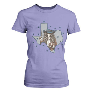 Funny TX Cowgirl T Shirt For Women Football Lover Gift TS12 Violet Print Your Wear