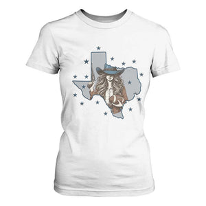 Funny TX Cowgirl T Shirt For Women Football Lover Gift TS12 White Print Your Wear