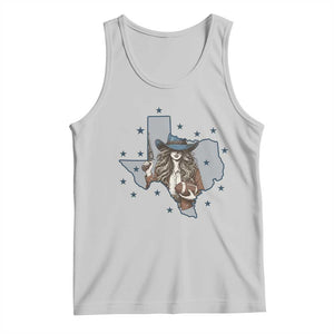 Funny Texas Cowgirl Tank Top Football Lover Gift TS12 Ash Print Your Wear