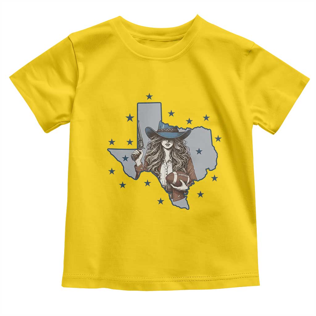 Funny TX Cowgirl Toddler T Shirt Football Lover Gift TS12 Daisy Print Your Wear