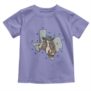 Funny Texas Cowgirl Toddler T Shirt Football Lover Gift TS12 Violet Print Your Wear