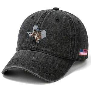 Funny TX Cowgirl Washed Cotton Baseball Cap Football Lover Gift TS12 Print Your Wear