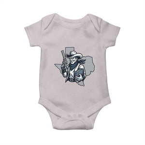 Funny Texas Cowboy Baby Onesie Football Lover Gift TS12 Ice Gray Print Your Wear