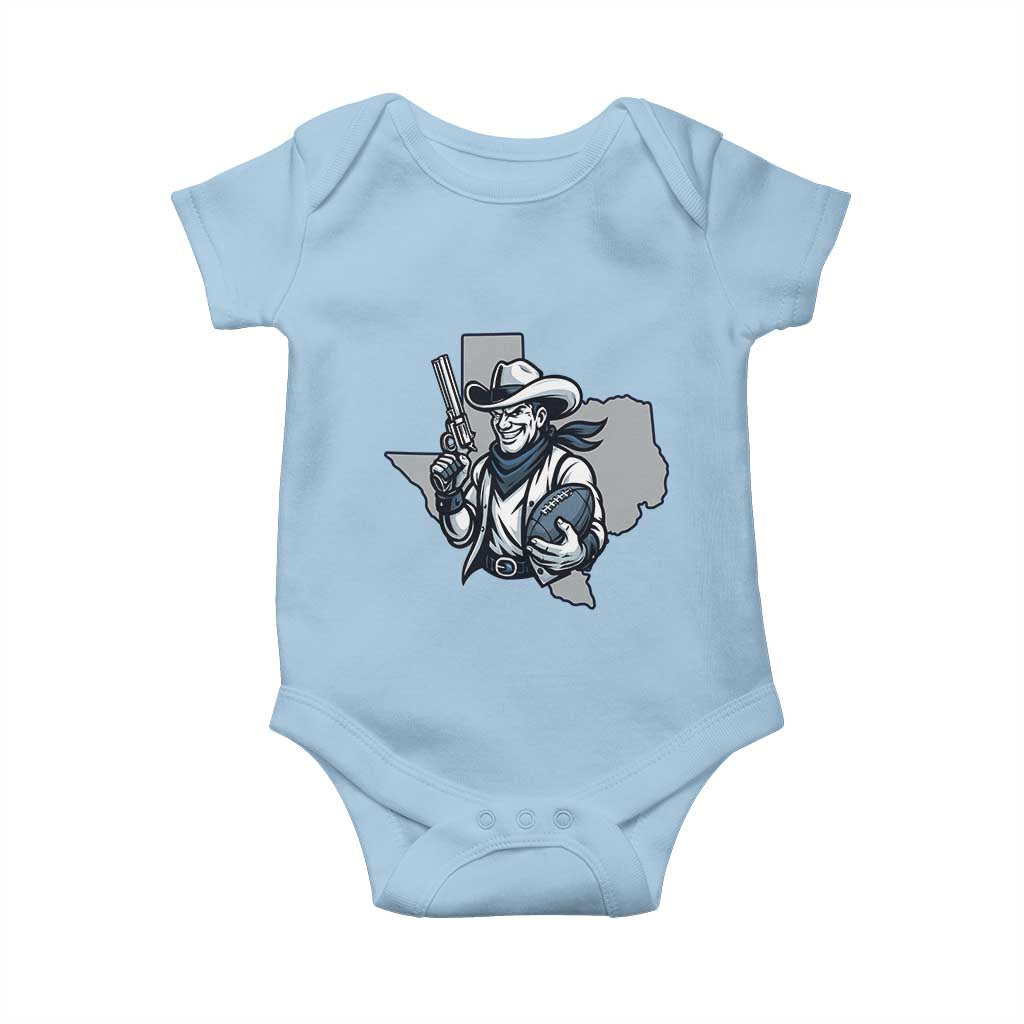 Funny TXF Football Lover Gift Baby Onesie TS12 Light Blue Print Your Wear