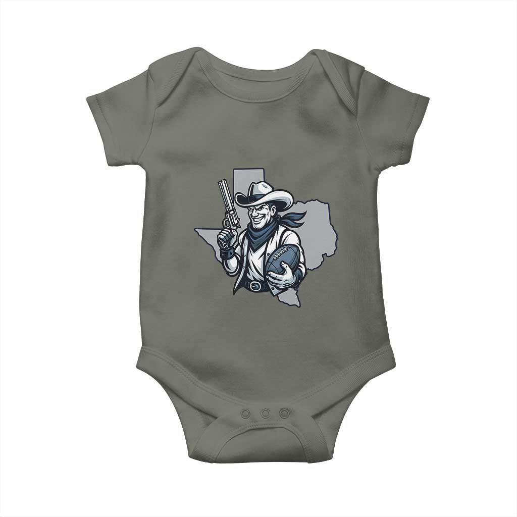 Funny TXF Football Lover Gift Baby Onesie TS12 Military Green Print Your Wear
