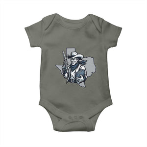 Funny Texas Cowboy Baby Onesie Football Lover Gift TS12 Military Green Print Your Wear
