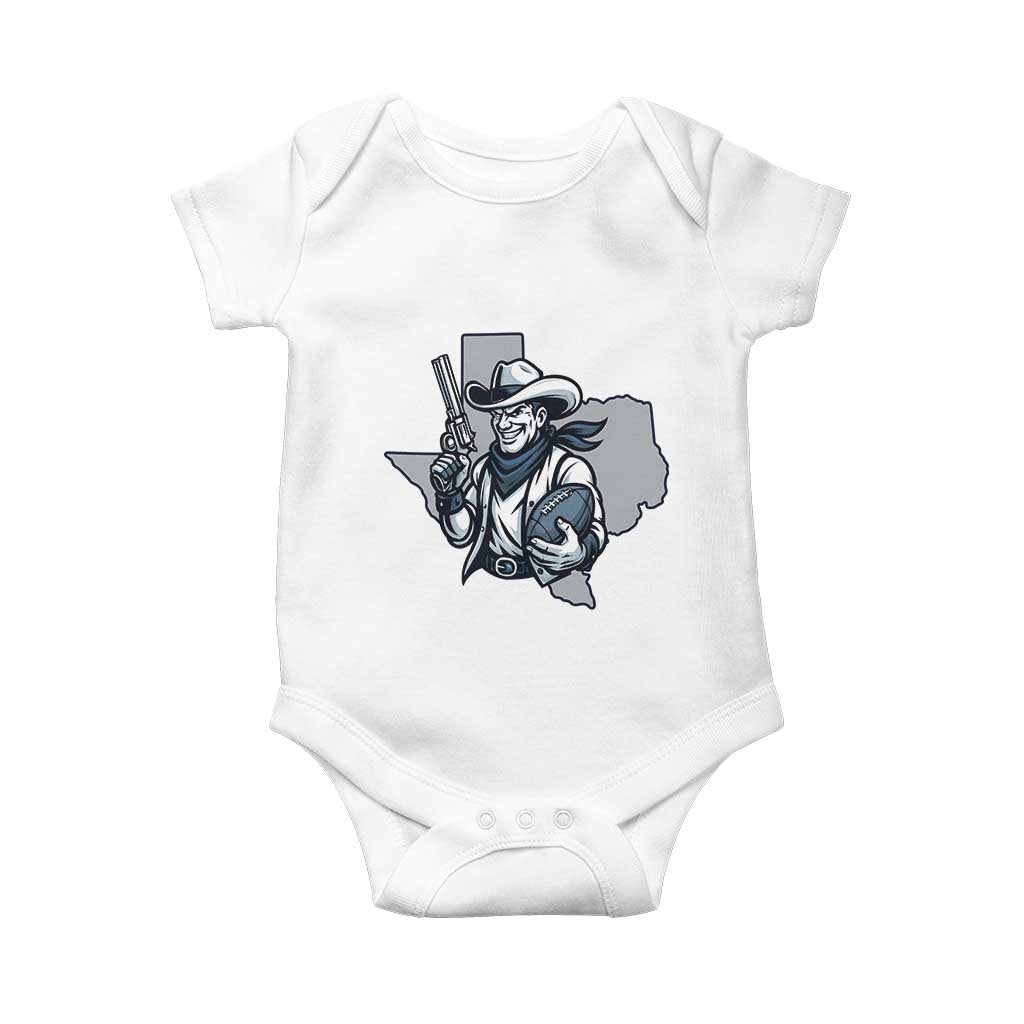 Funny Texas Cowboy Baby Onesie Football Lover Gift TS12 White Print Your Wear