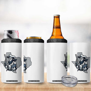 Funny Texas Cowboy 4 in 1 Can Cooler Tumbler Football Lover Gift TS12 Print Your Wear