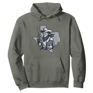 Funny Texas Cowboy Hoodie Football Lover Gift TS12 Military Green Print Your Wear
