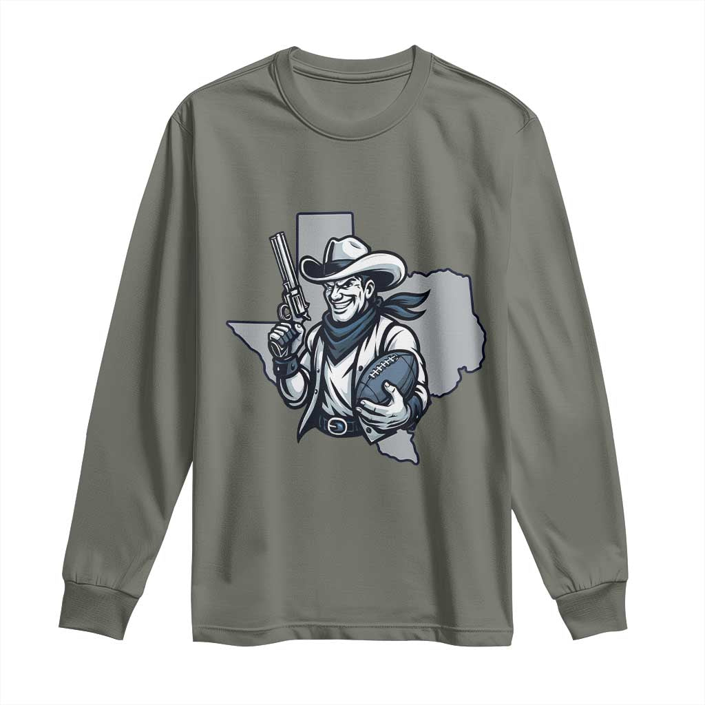 Funny TXF Football Lover Gift Long Sleeve Shirt TS12 Military Green Print Your Wear