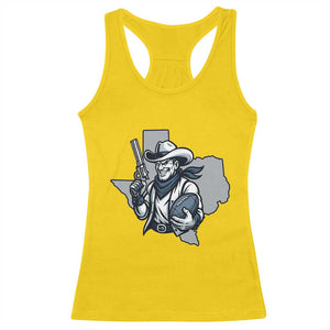 Funny Texas Cowboy Racerback Tank Top Football Lover Gift - Print Your Wear