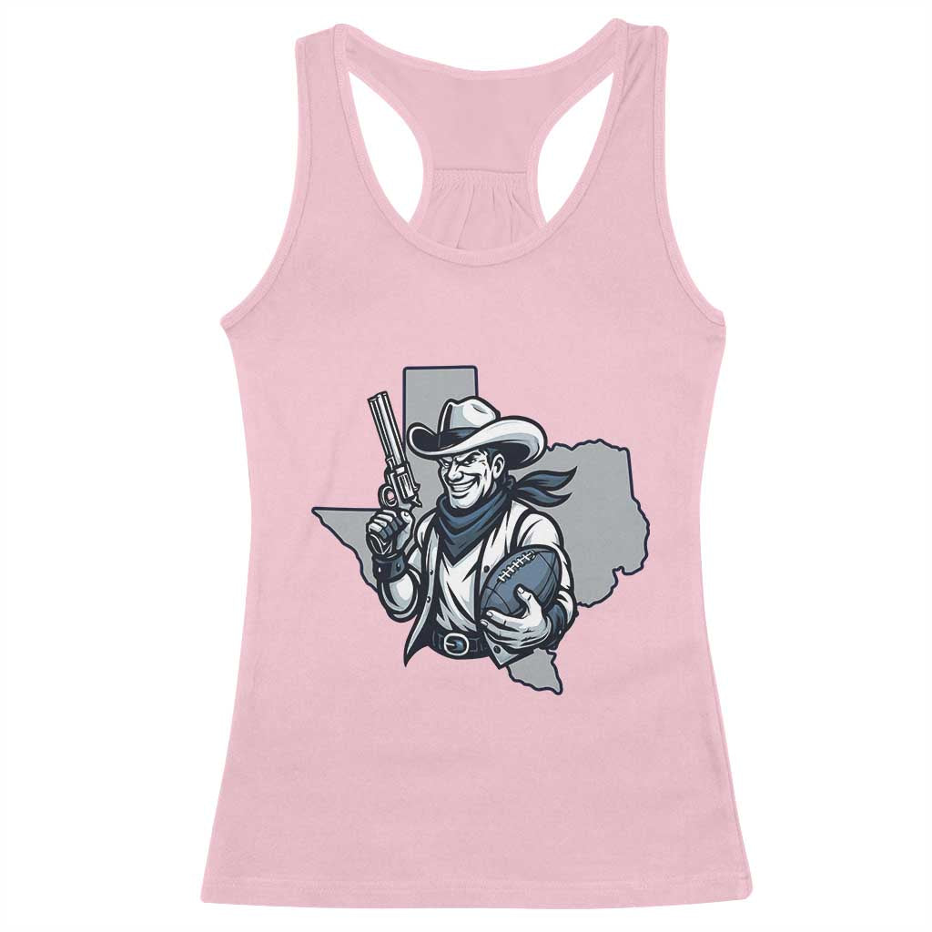 Funny TXF Football Lover Gift Racerback Tank Top TS12 Light Pink Print Your Wear